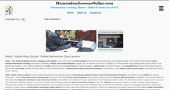 Desktop Screenshot of harmoniumlessonsonline.com