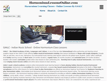 Tablet Screenshot of harmoniumlessonsonline.com